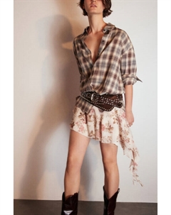 Рубашка хлопковая в клетку Befree