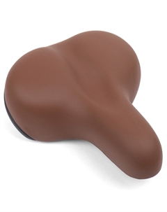 Седло велосипедное, 250 x 205 мм, коричневое, VS 190 brown Vinca sport