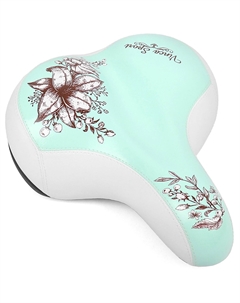 Седло велосипедное, 250 x 200 мм, белое, VS 125 mint dreams Vinca sport