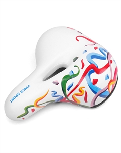 Седло велосипедное, 250 x 200 мм, белое, VS 67 cool white Vinca sport