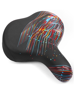 Седло велосипедное Lines, 300 x 270 мм, черное, VS 121 lines Vinca sport