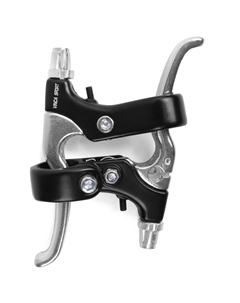 Ручки тормозные, 2 пальца, алюминий, черные, инд.уп. VB 12 black (2) Vinca sport