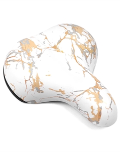 Седло велосипедное, 245 x 210 мм, белое, VS 63 white marble Vinca sport