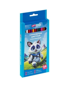 Набор карандашей цветных  Отважная Команда 24цв пластик Artspace
