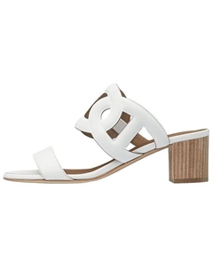 Шлепанцы бикини женские белые Hermes Hermès
