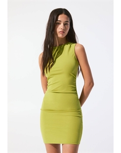Платье-футляр SLEVELESS GATHERED, зеленый Pull & bear