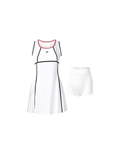 Платье без рукавов женское белое Fila