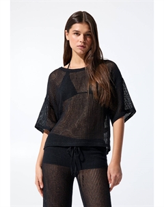 Джемпер CROP, черный Pull & bear