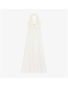 Платье с запахом на шее, белый Sandro