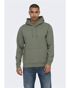 Толстовка ONSCONNOR con cappuccio, серый Only & sons