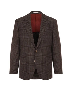 Пиджак из шерсти и шелка Brunello cucinelli