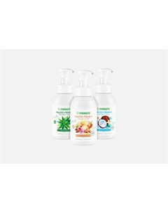 Набор мыла для рук и тела Алое + кокос + миндаль 3 шт Synergetic