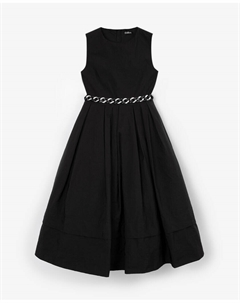 Платье без рукавов черное Gulliver