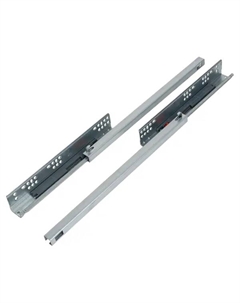 Мебельные направляющие 400 мм сталь цвет серебро Larvij