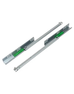 Мебельные направляющие 450 мм сталь цвет серебро Larvij