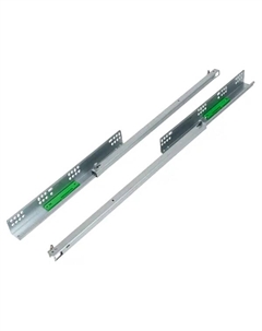 Мебельные направляющие 500 мм сталь цвет серебро Larvij