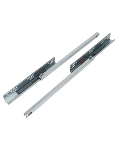 Мебельные направляющие скрытого монтажа 450 мм сталь цвет серебро Larvij