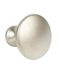 Мебельная ручка-кнопка 161 25x30 мм цвет матовый никель Jet