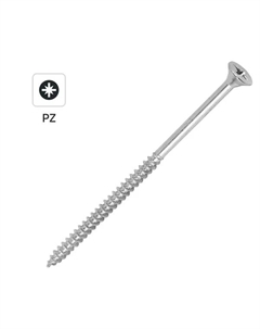 Саморезы универсальные потайные острые оцинкованные 5x100 мм 1 кг Dilwis