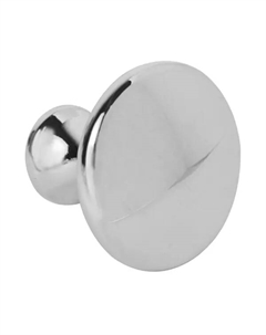 Мебельная ручка-кнопка 161 25x30 мм цвет хром Jet