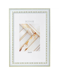 Рамка без паспарту 20x30x1.3 см пластик цвет белый Мирам