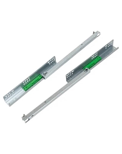 Мебельные направляющие скрытого монтажа 350 мм сталь цвет серебро Larvij