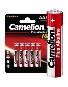 AA Батарейка CAMELION Plus Alkaline LR6-BP10, 10 шт. Camelion