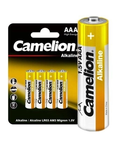 AAA Батарейка CAMELION Alkaline LR03-BP4NR, 4 шт. Camelion