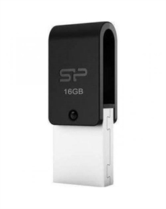 Флешка USB Mobile X21 16ГБ, USB2.0, черный Silicon power