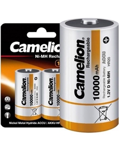 D Аккумуляторная батарейка CAMELION NH-D10000BP2, 2 шт. 10000мAч Camelion