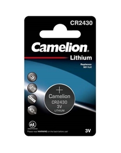 CR2430 Батарейка CAMELION Lithium CR2430-BP1, 1 шт. Camelion