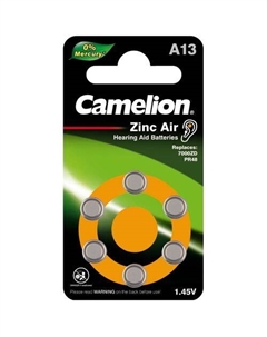 A13 Батарейка CAMELION PR48, 6 шт. Camelion