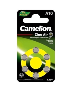 A10 Батарейка CAMELION A10-BP6, 6 шт. Camelion