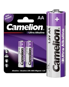 AA Батарейка CAMELION Ultra Alkaline LR6-BP2UT, 2 шт. Camelion