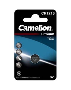 CR1216 Батарейка CAMELION Lithium CR1216-BP1, 1 шт. Camelion