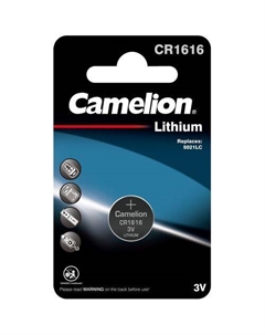 CR1616 Батарейка CAMELION Lithium CR1616-BP1, 1 шт. Camelion