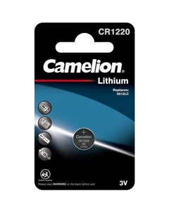 CR1220 Батарейка CAMELION Lithium CR1220-BP1, 1 шт. Camelion
