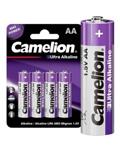 AA Батарейка CAMELION Ultra Alkaline LR6-BP4UT, 4 шт. Camelion