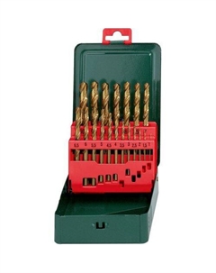 Набор сверл 627156000, по металлу, цилиндрический, 19шт Metabo