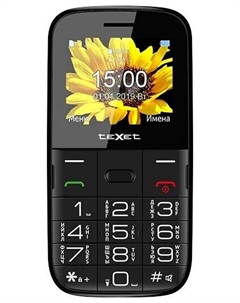 Мобильный телефон teXet TM-B227, 2.2" 176x220 TN, 32Mb, BT, 2-Sim, 1500 мА·ч, micro-USB, черный Texet