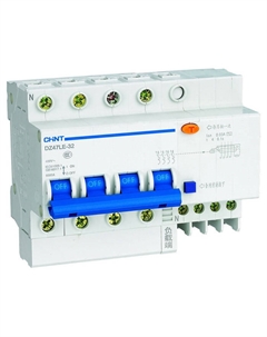 Выключатель автоматический CHINT DZ47LE-63 четырехполюсный (4P/4П) 40А C 6кА (199659) Chint
