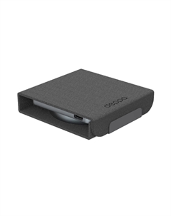 Беспроводное зарядное устройство Magsafe Crystal Travel 2 в 1 (23154) для смартфона/наушников 20W (черный) Deppa