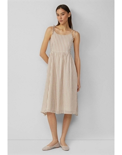 Повседневное платье MET SPAGHETTIBANDJES EN STRIK AAN DE ACHTERKANT, коричневый Qs