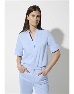 Блуза WITH V-NECK, светло-голубой More&more