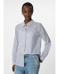 Блузка на пуговицах GESTREIFTE AUS, белый Comma casual identity