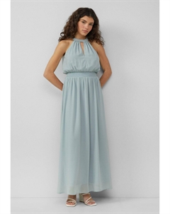 Платье макси LANGES MIT SMOK-DETAIL, светло-зеленый Qs