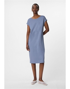 Платье из джерси MIDI MIT ÜBERSCHNITTENEN SCHULTERN, синий Comma casual identity