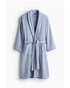 Халат Home Cotton Terry, светло-голубой H&m