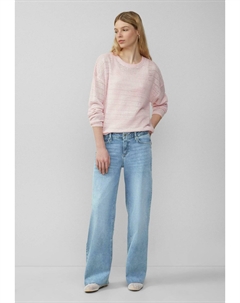 Джемпер LEICHTER MIT AJOURMUSTER, светло-розовый Qs