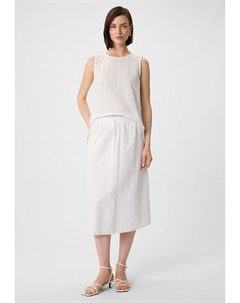 Юбка А-силуэта AUSGESTELLTER MIT LOCHSTICKEREI, белый Comma casual identity